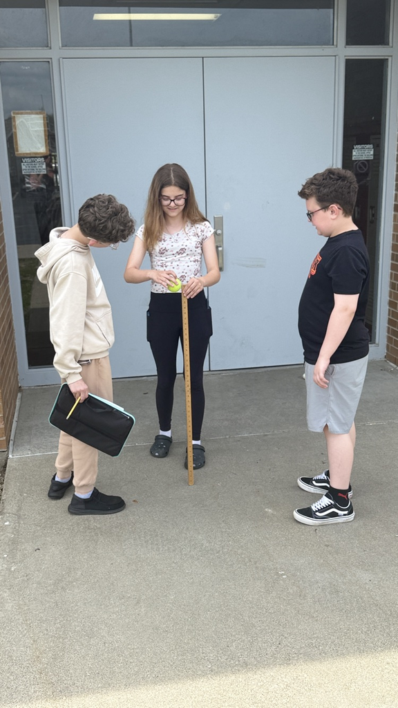 GMS students in Mrs. Velagic's classroom participated in the Kinetic and Potential Energy Ball Drop Lab!