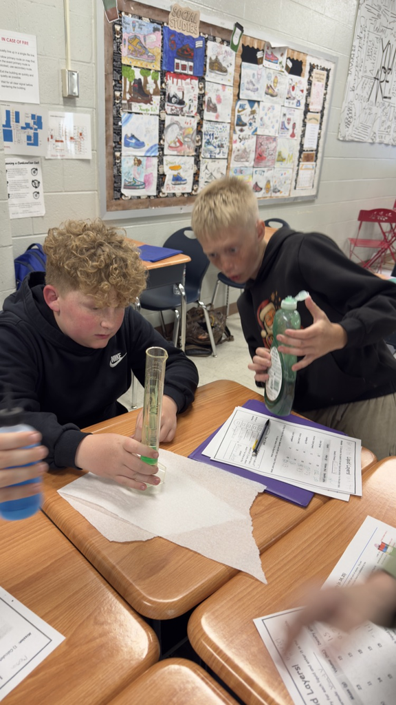 GMS 6th grade students in Mrs. Velagic's class participated in a Density Tower Lab! 