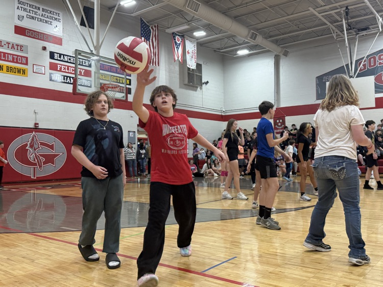 Yesterday was a blast at GMS during the Staff vs. Students Volleyball Tournament!