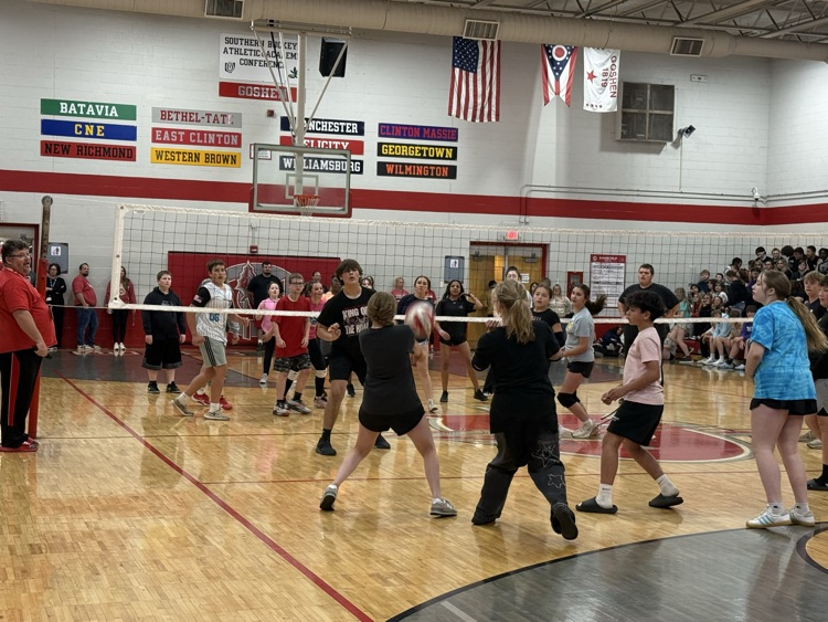 Yesterday was a blast at GMS during the Staff vs. Students Volleyball Tournament!