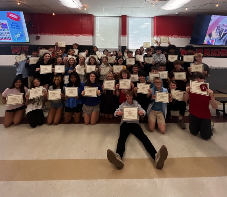 The GMS track team got to celebrate their amazing season during a track awards party.