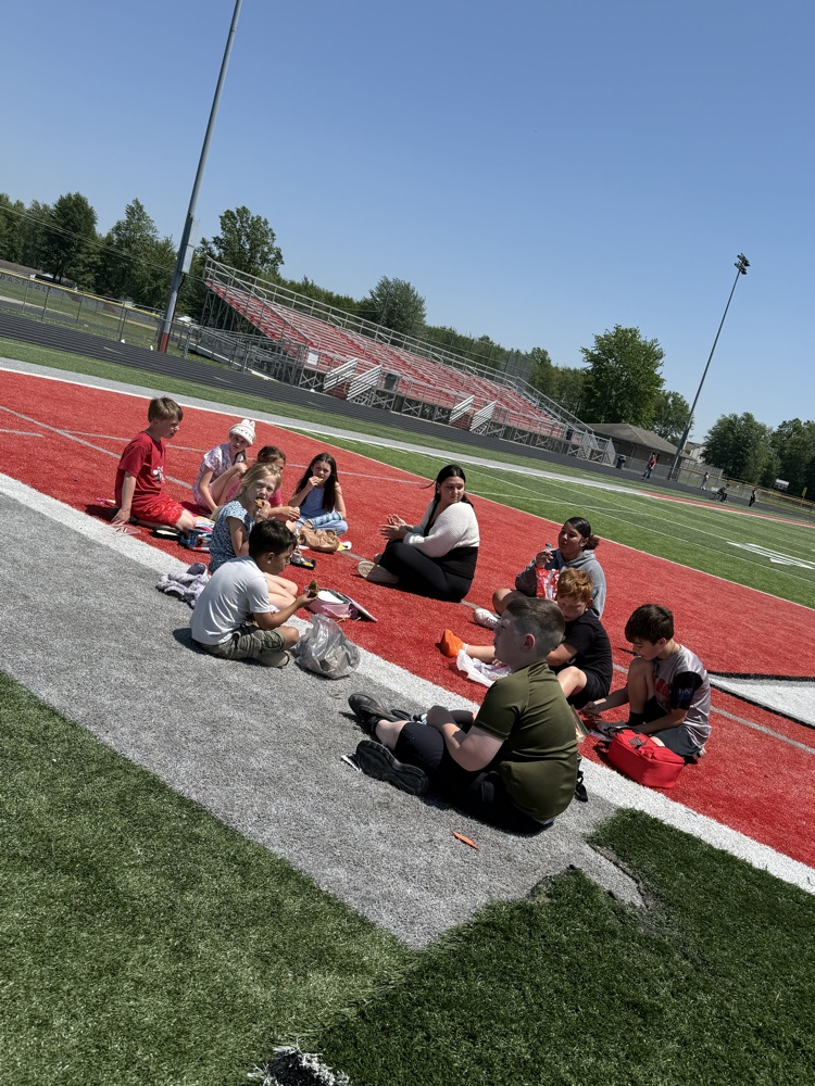 Sixth grade teacher, Mrs. McKeever, created the "Warrior Pen Pal Club" this year. She partnered with Mrs. Tunison’s third grade class and they all became pen pals! They’ve been writing to each other all year and today some of them got to meet!! 
