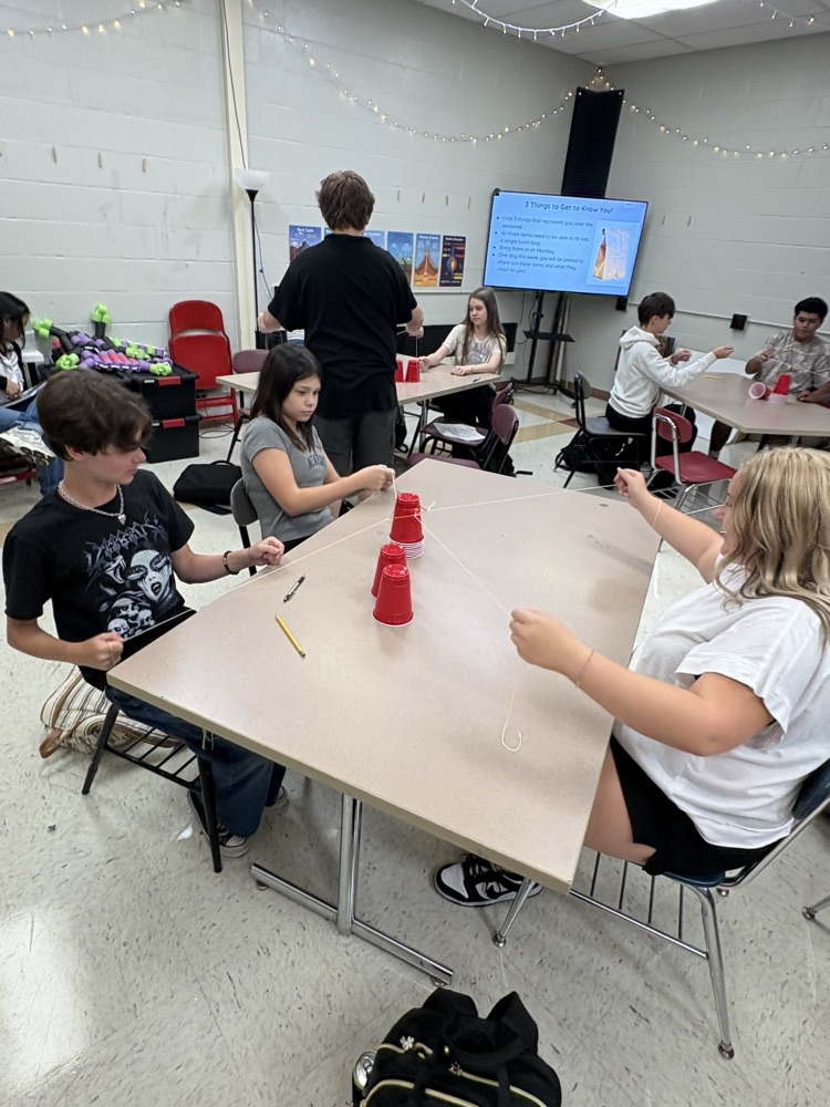 GMS students in Ms. Rittner's & Mrs. Velagic's classes enjoyed a team building activity to learn how to work together! 