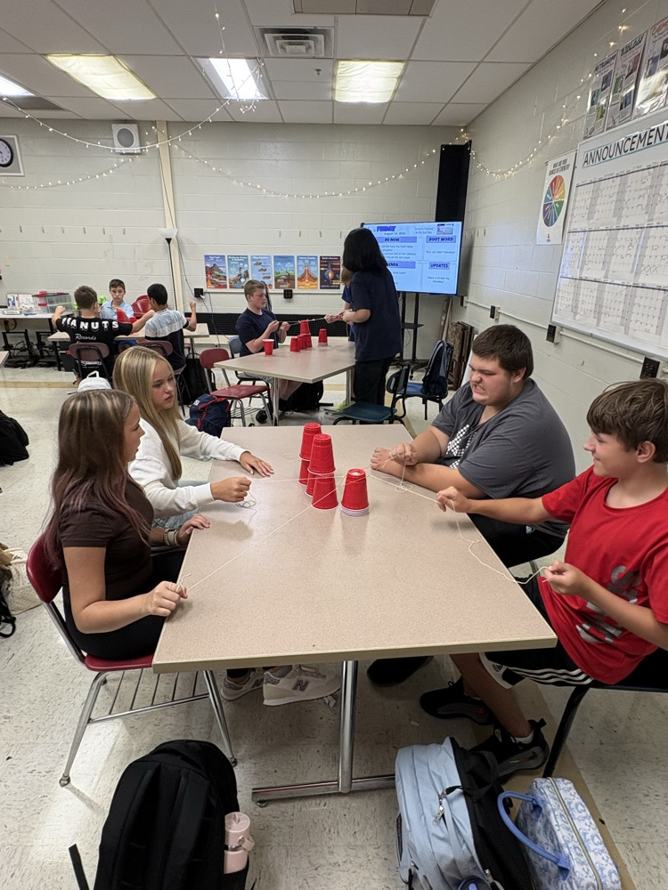 GMS students in Ms. Rittner's & Mrs. Velagic's classes enjoyed a team building activity to learn how to work together! 