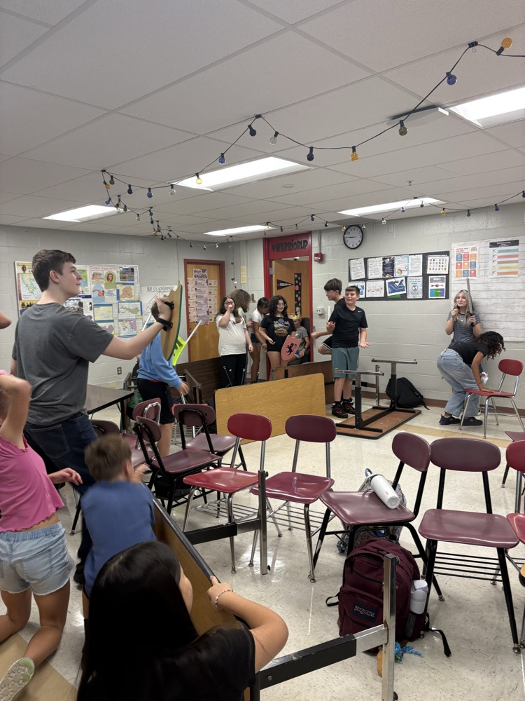 GMS students in Mrs. Clark's class got to learn about Feudalism by hands on experience! What a cool lesson!