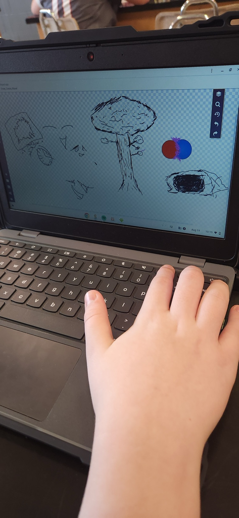 GMS students in Mrs. Mink's art classes have been super creative this week! She offers Crocheting and Doodling as a selection and here are some photos from this week!