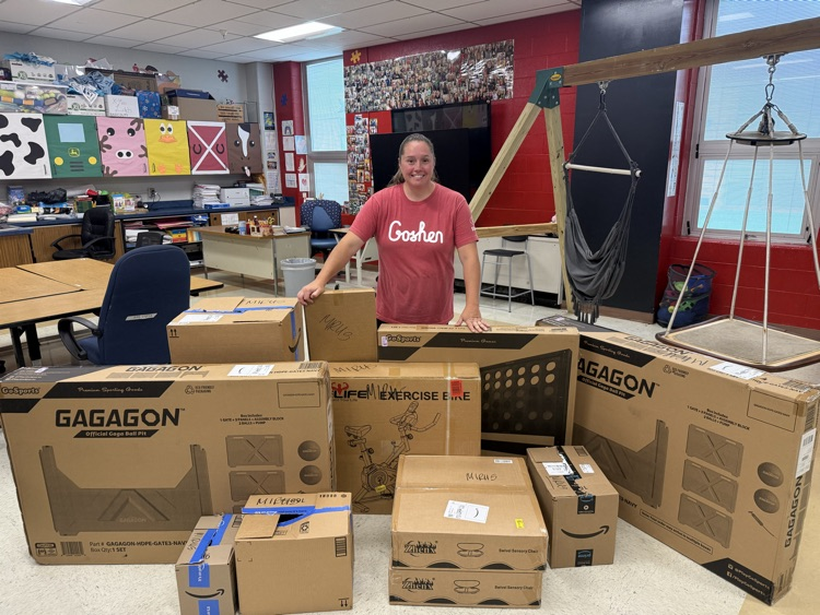 Thank you for the $5,000 sensory grant for Goshen Middle School!