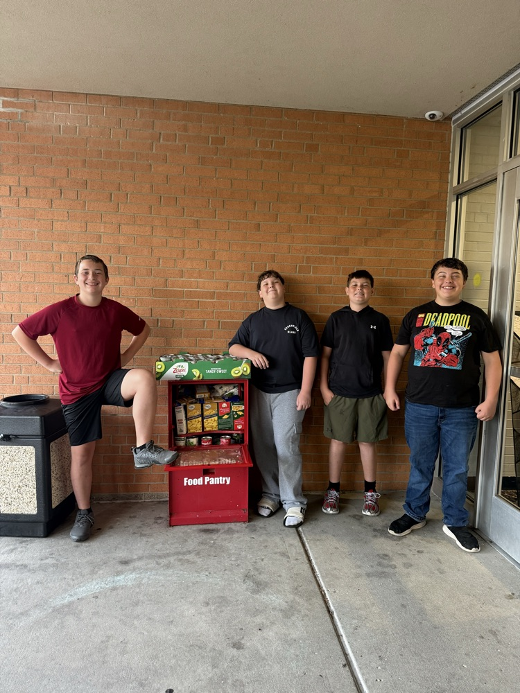 Did you know Goshen Middle School students and staff run their very own "Little Food Pantry" right in the front entryway? 