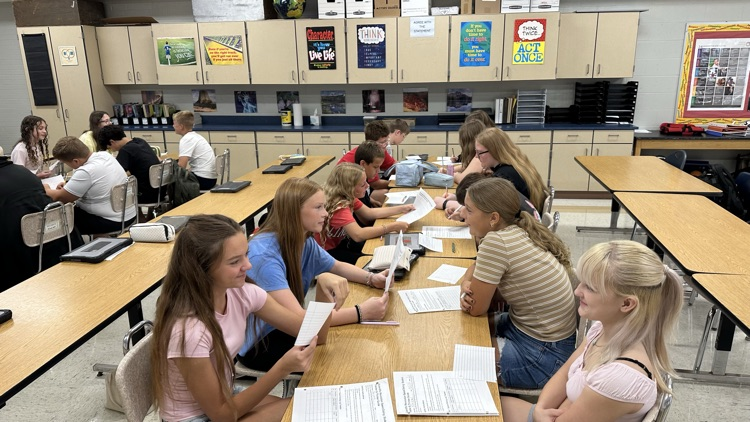GMS students in Mr. Dietrich's class got to participate in Revolutionary War speed dating! 