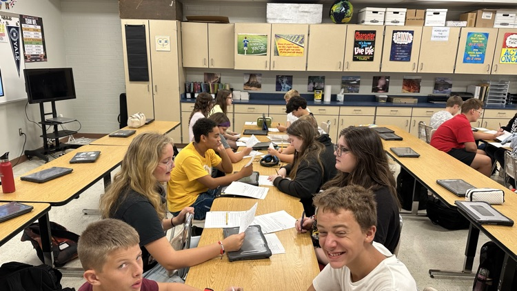 GMS students in Mr. Dietrich's class got to participate in Revolutionary War speed dating! 