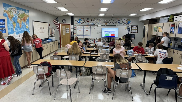 GMS students in Mr. Dietrich's class got to participate in Revolutionary War speed dating! 