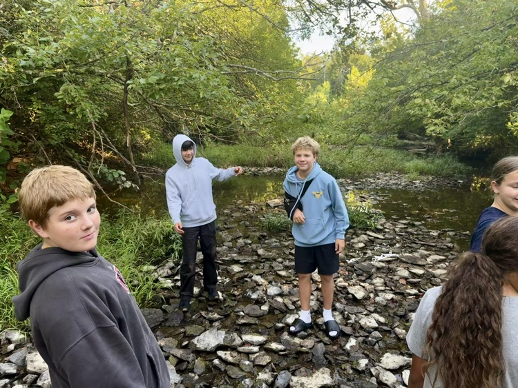 Today, Mrs. DeNu’s Career Tech class traded the classroom for Kathryn Stagge-Marr Park for some hands-on exploration!
