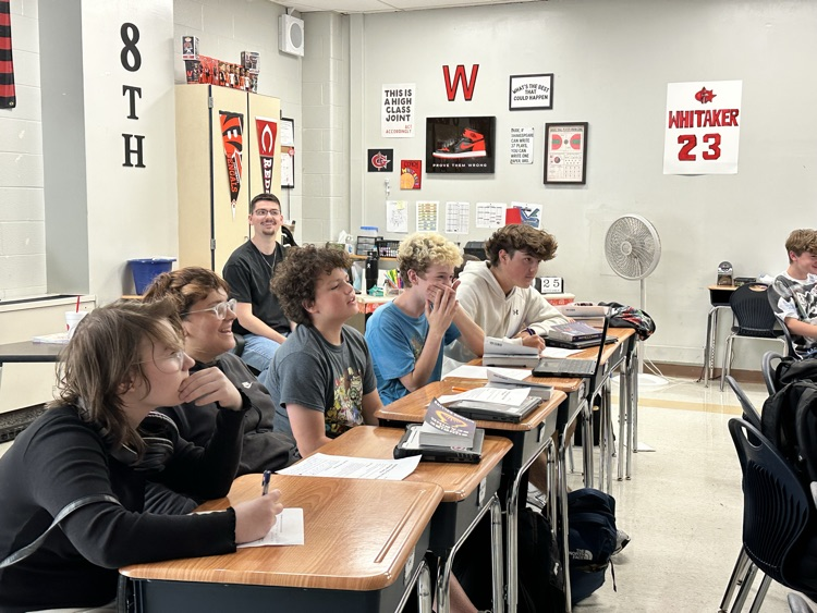 GMS students in Mr. Whitaker and Mrs. Weinheimer's class debated the Capital side of having the Hunger Games versus the District side of not holding the games.