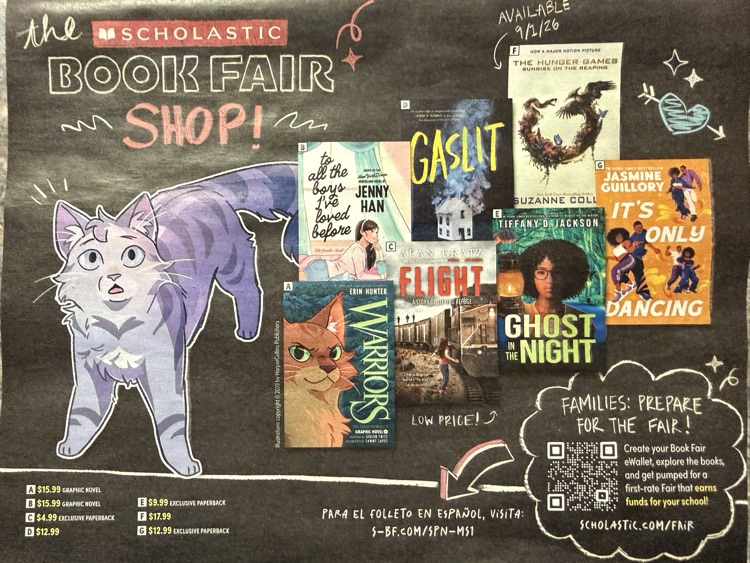 The GMS bookfair runs starts tomorrow through Oct. 9!
