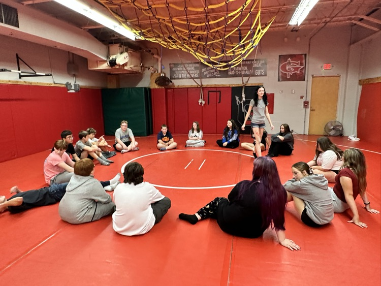 On Friday, students in Mr. Whitaker’s and Mrs. Weinheimer’s classes played "Hunger Games Mafia."