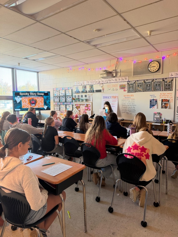 Students in Mrs. Fine's class have been working on creative writing in ELA.