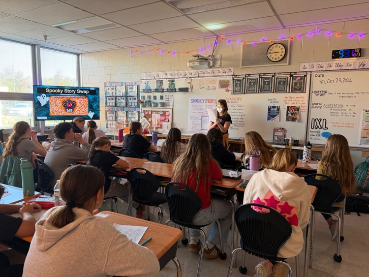 Students in Mrs. Fine's class have been working on creative writing in ELA.