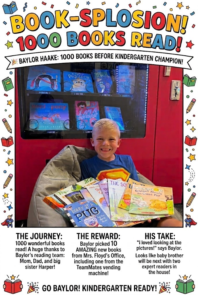 Baylor Haake / 1,000 Books Before Kindergarten