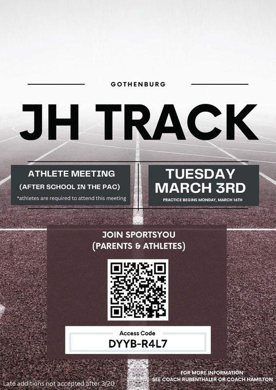 Jr. HIgh Track Info