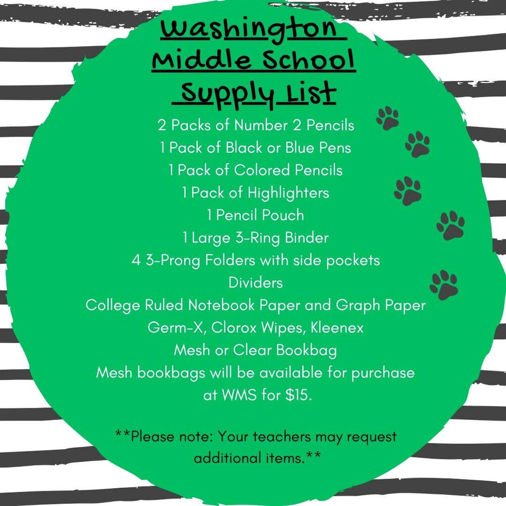 WMS Supply List