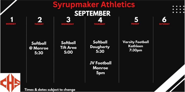 CHS schedule