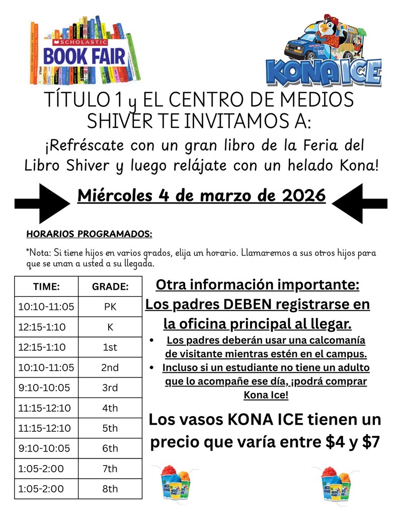 Spanish version of flyer for Reading on the Lawn