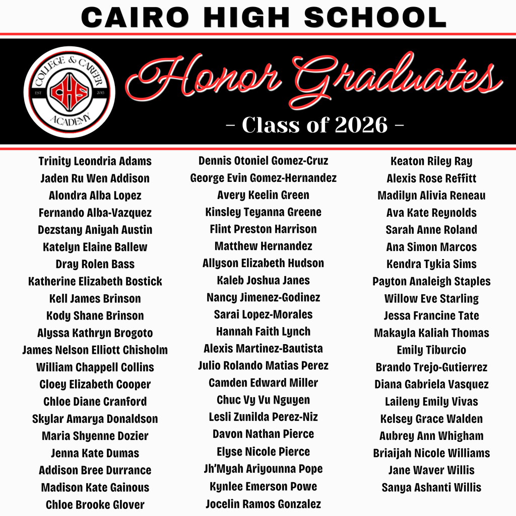 2026 Honor Grads