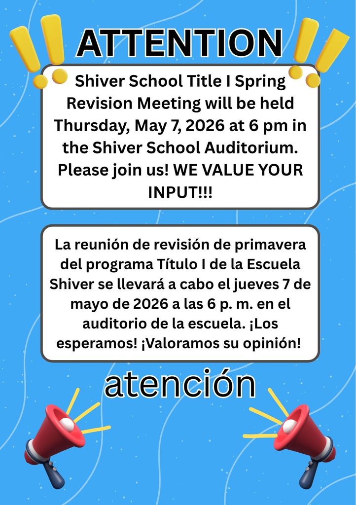 Information about Title 1 parent meeting.
