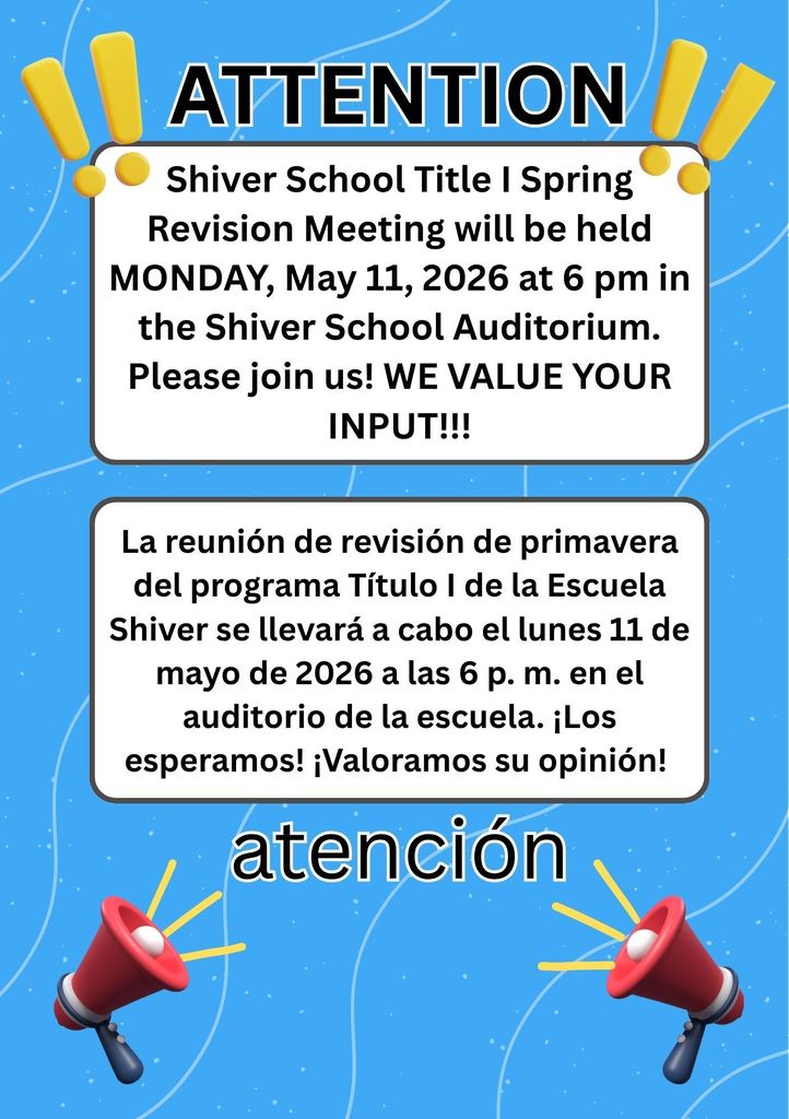 Title 1 parent meeting with date change on flyer