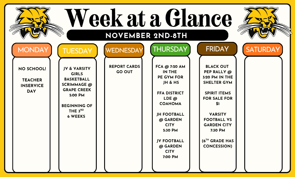 Week at a Glance 