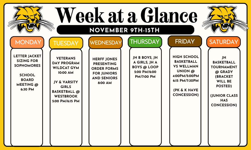 Week at a Glance