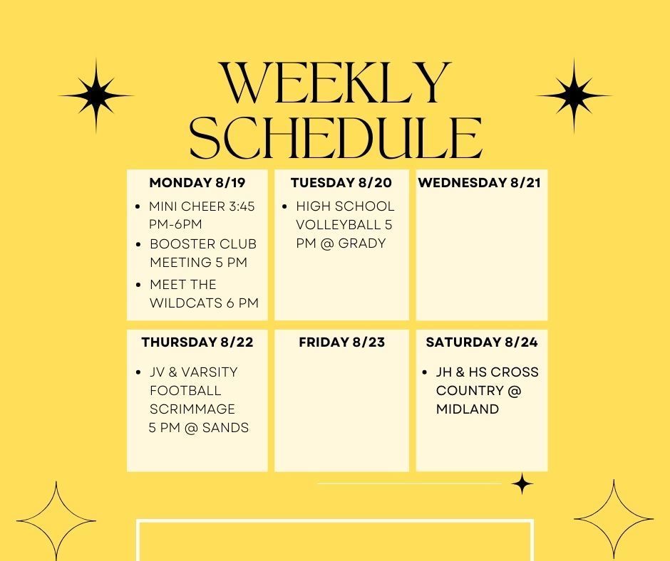 Week of 8/19