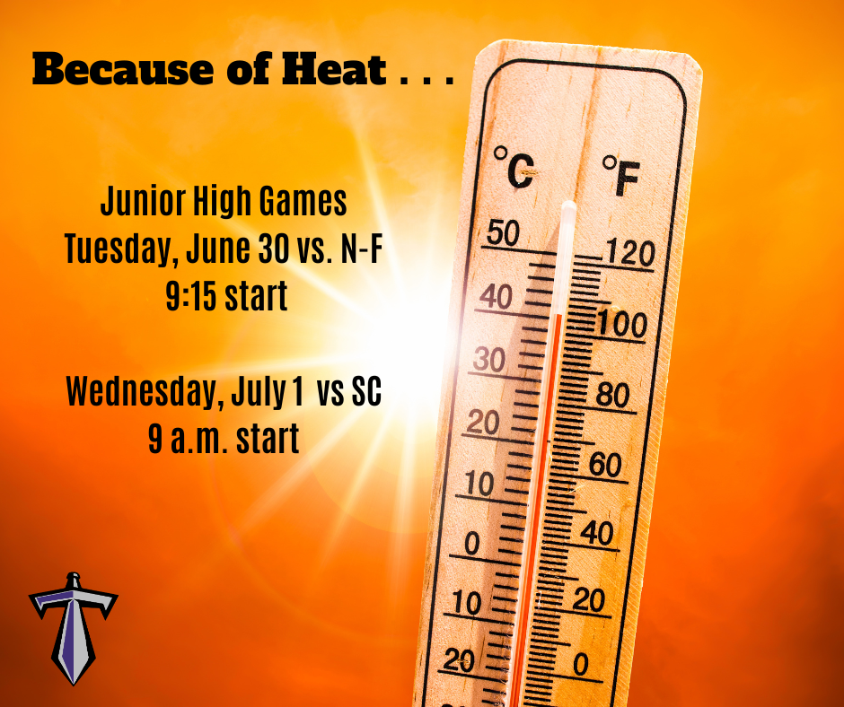 Heat wave graphic with thermometer and sun