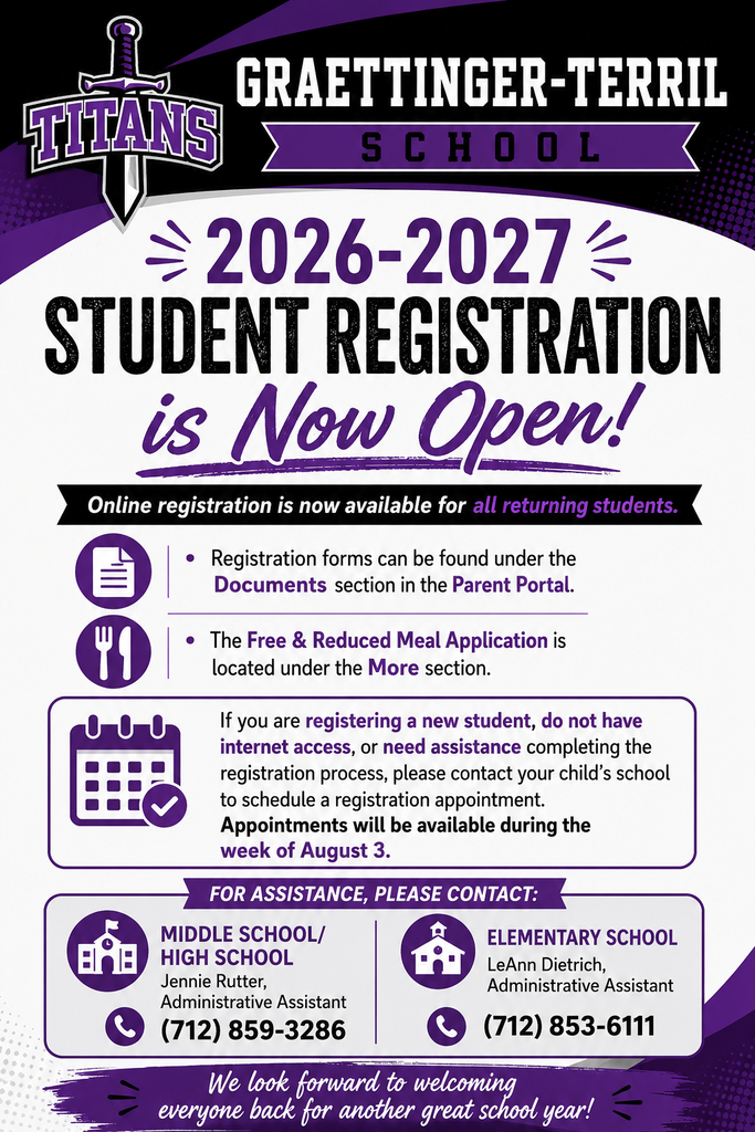 26-27 Student Registration is now open