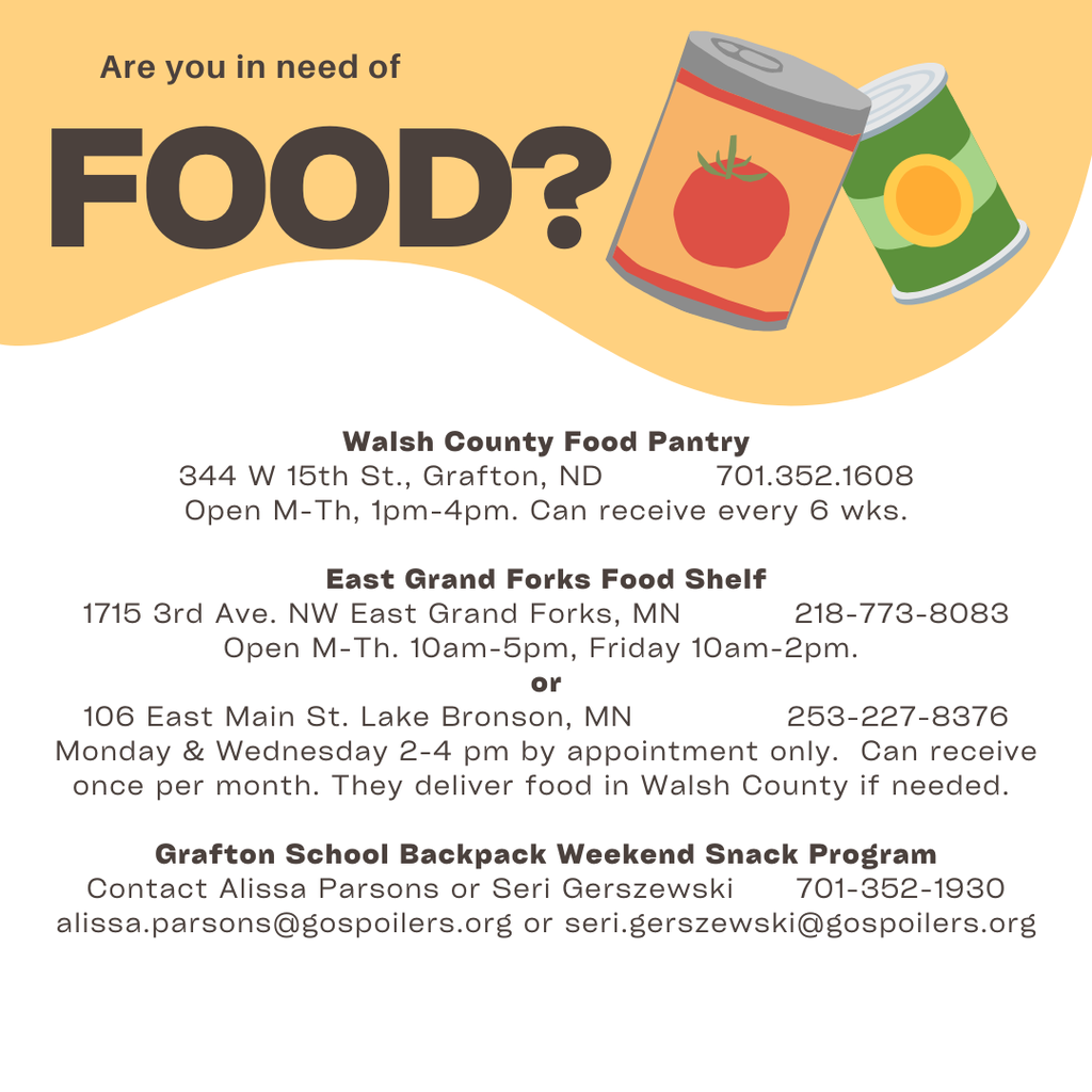 Food bank info