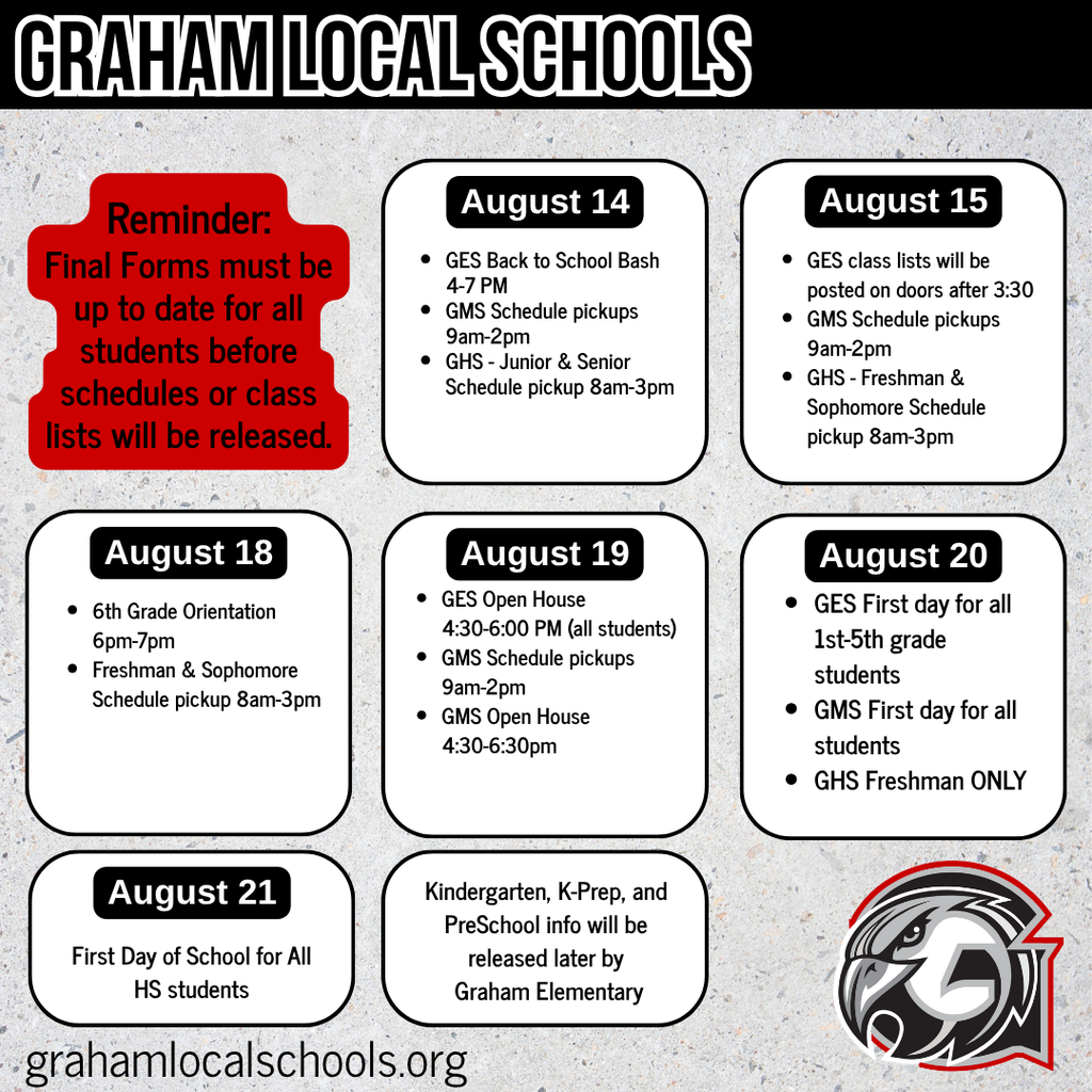 school start dates