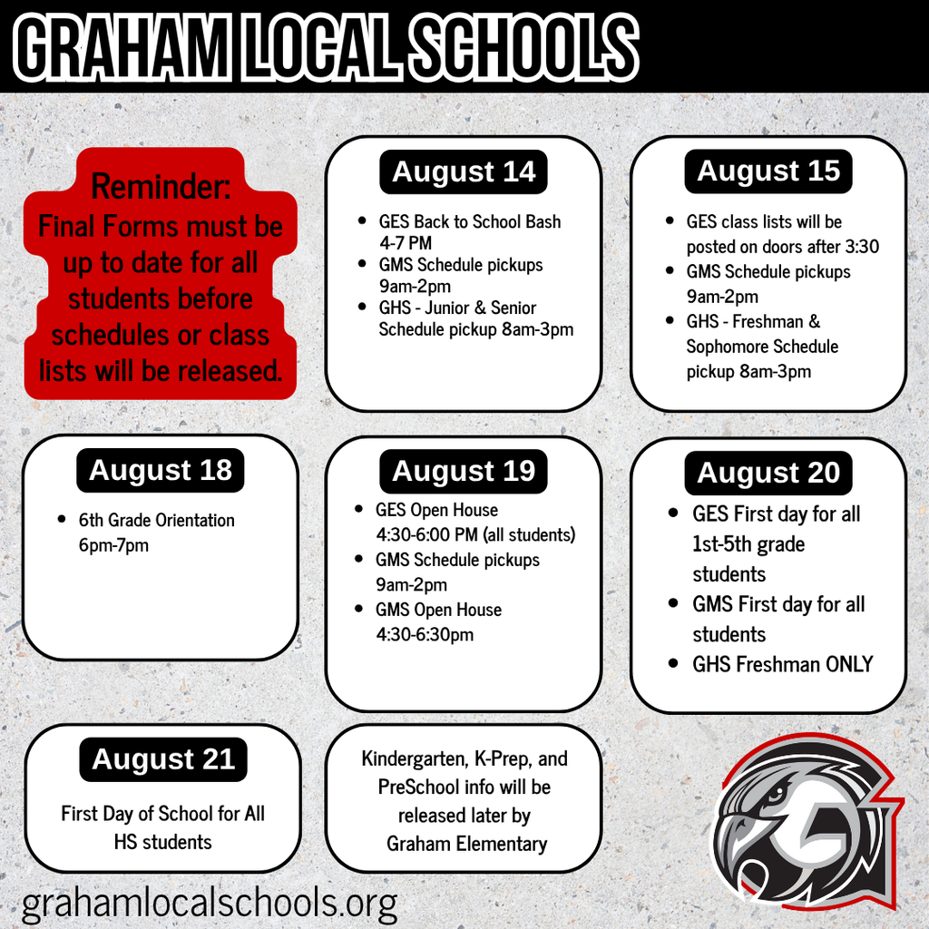 school start dates