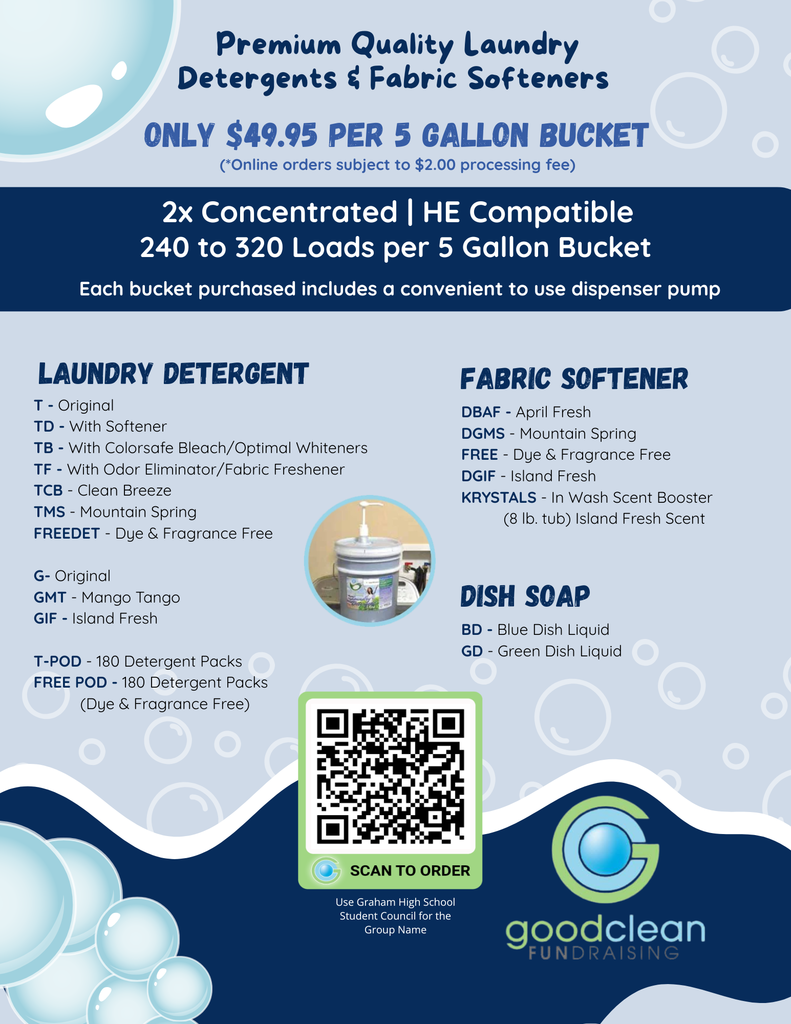 Student Council Laundry Detergent Fundraiser (1)