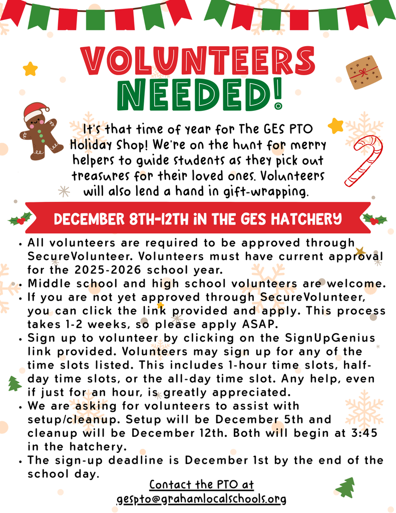 Holiday Shop Volunteer