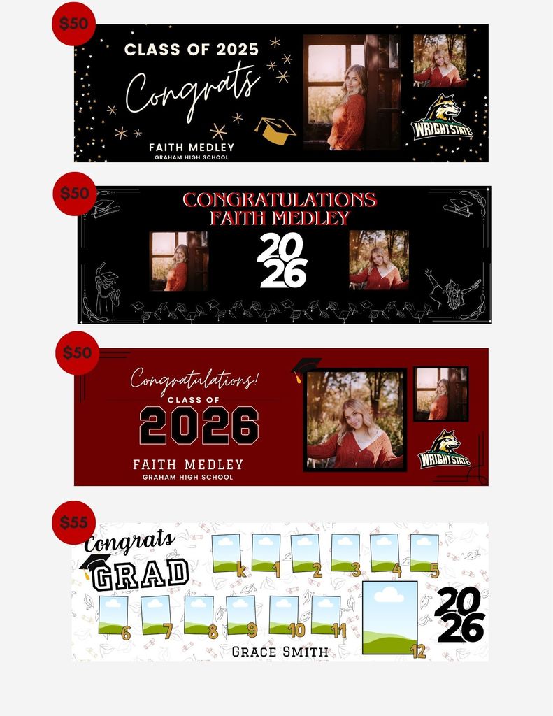 senior banner fundraiser