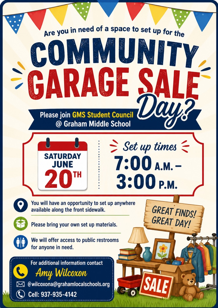 community garage sale flyer