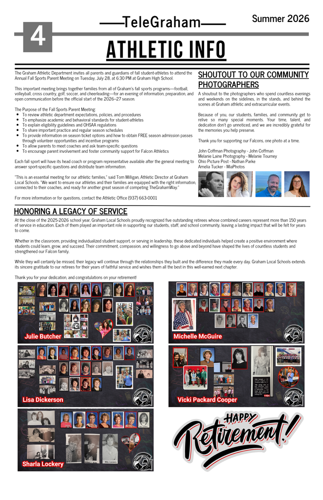 Back to school telegraham newsletter