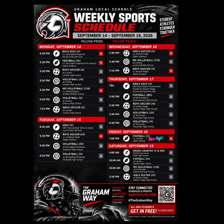 sports schedule