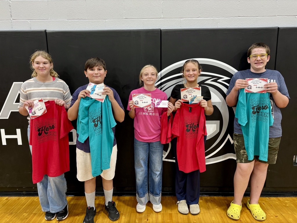 Picture of GMS Students' HEROs of the month.