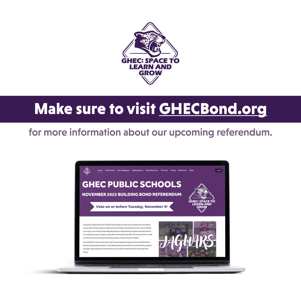 Visit our website to learn more about GHEC's upcoming building bond referendum and operating levy.