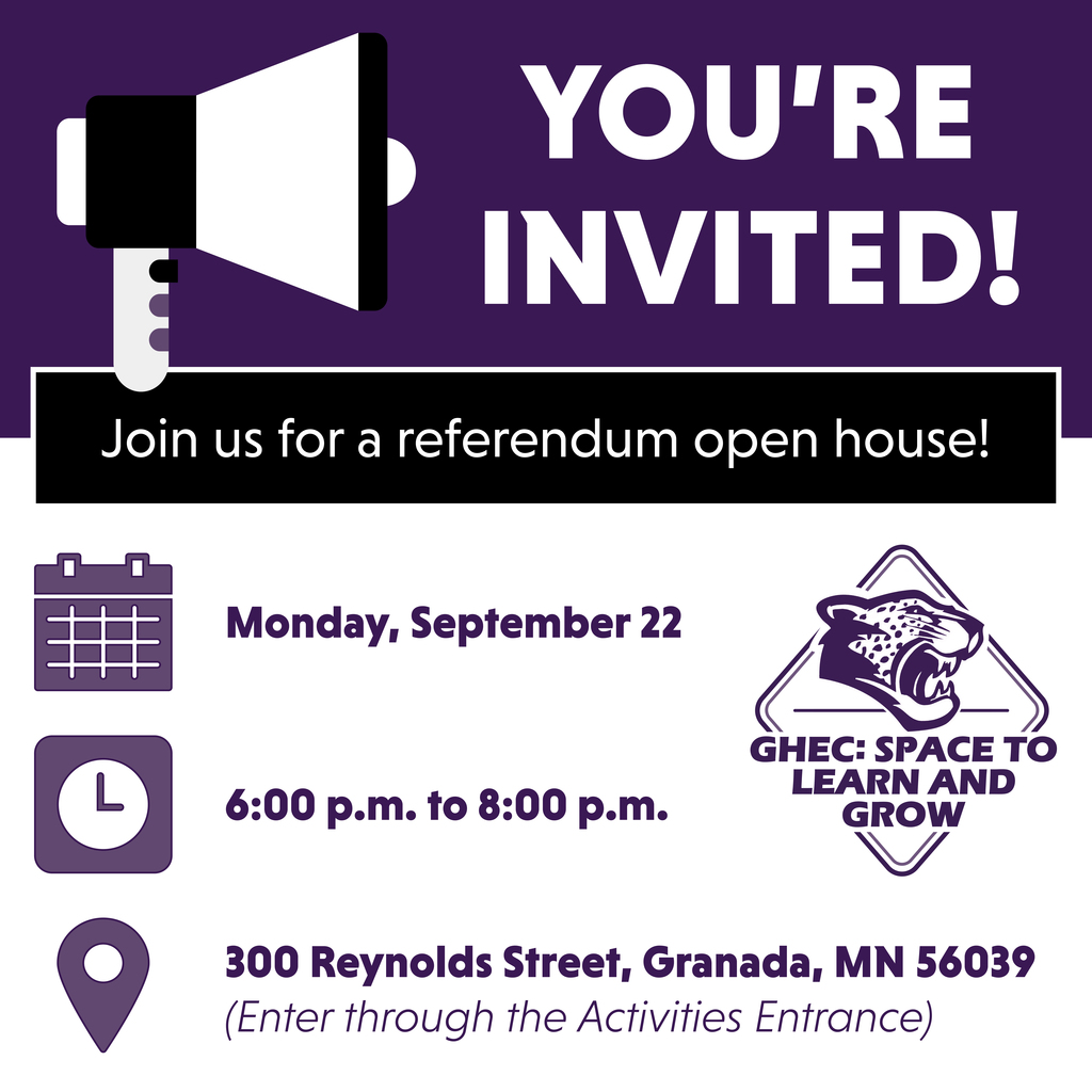Join us on Monday, September 22, from 6:00 p.m. to 8:00 p.m. for a referendum open house! 