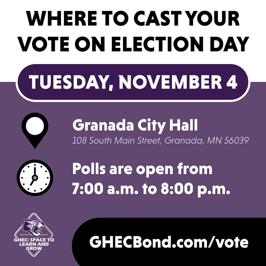 For more details on the upcoming referendum and information on casting your vote, visit GHECBond.com before you make a plan to head to the polls.