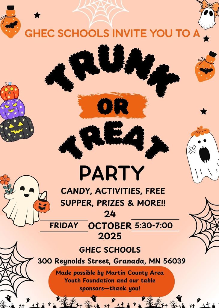 Trunk or Treat flyer