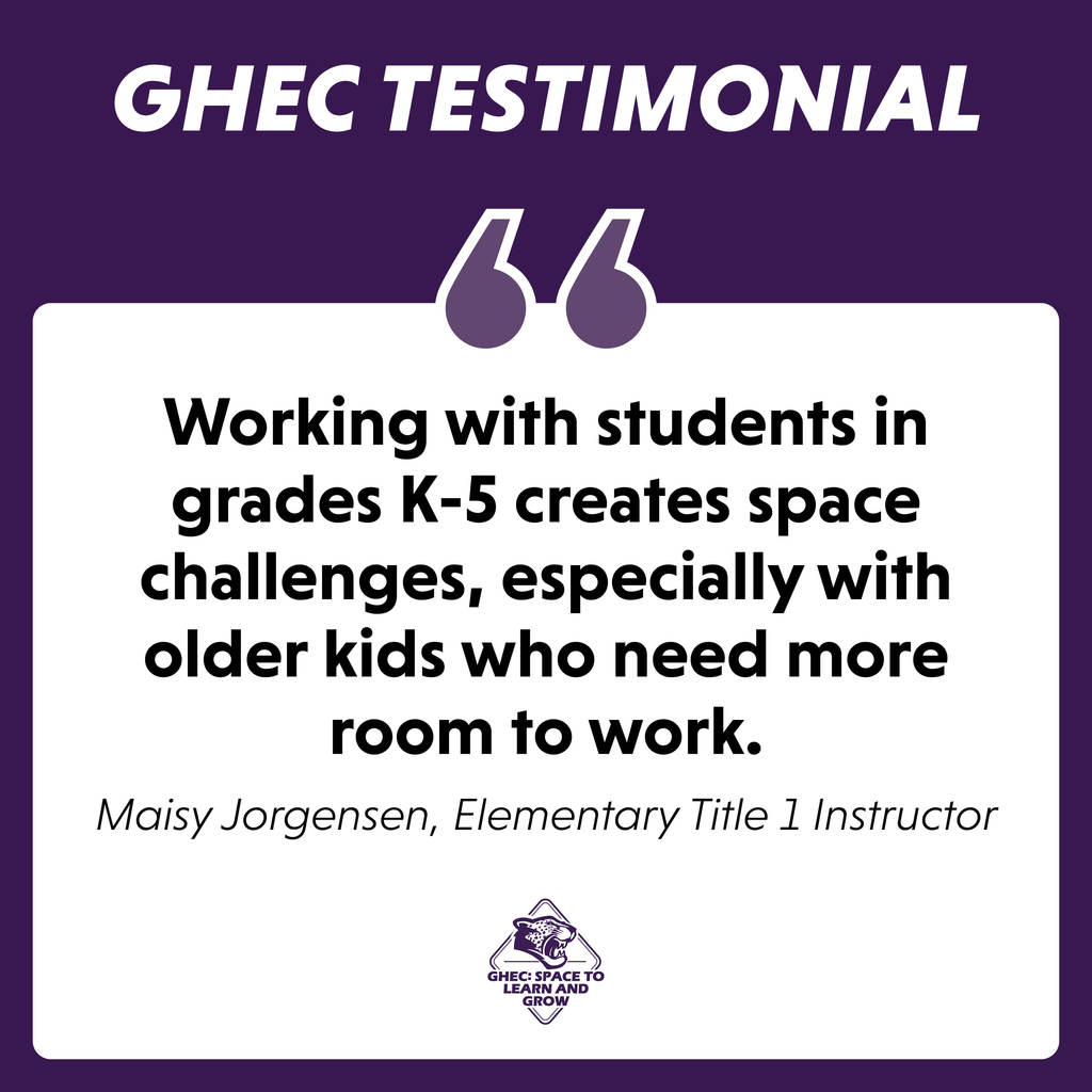 Elementary Title 1 Instructor Maisy Jorgensen shares how current space limitations impact the ability to serve students.