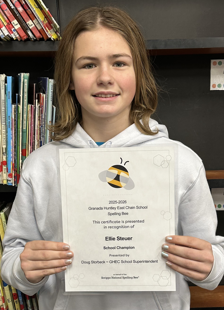 Ellie Steuer ~ GHEC School Spelling Bee Champion